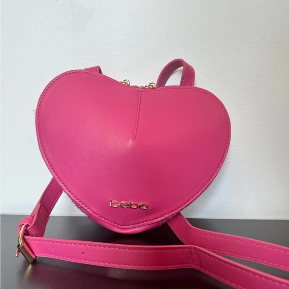 bebe Handbags - Bebe Pink Heart shaped crossbody Y2K whimsigoth festival fairy